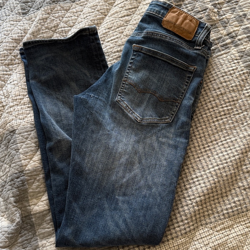 American Eagle Outfitters Extreme Flex  Straight Blue Jeans Men's Size 29X32